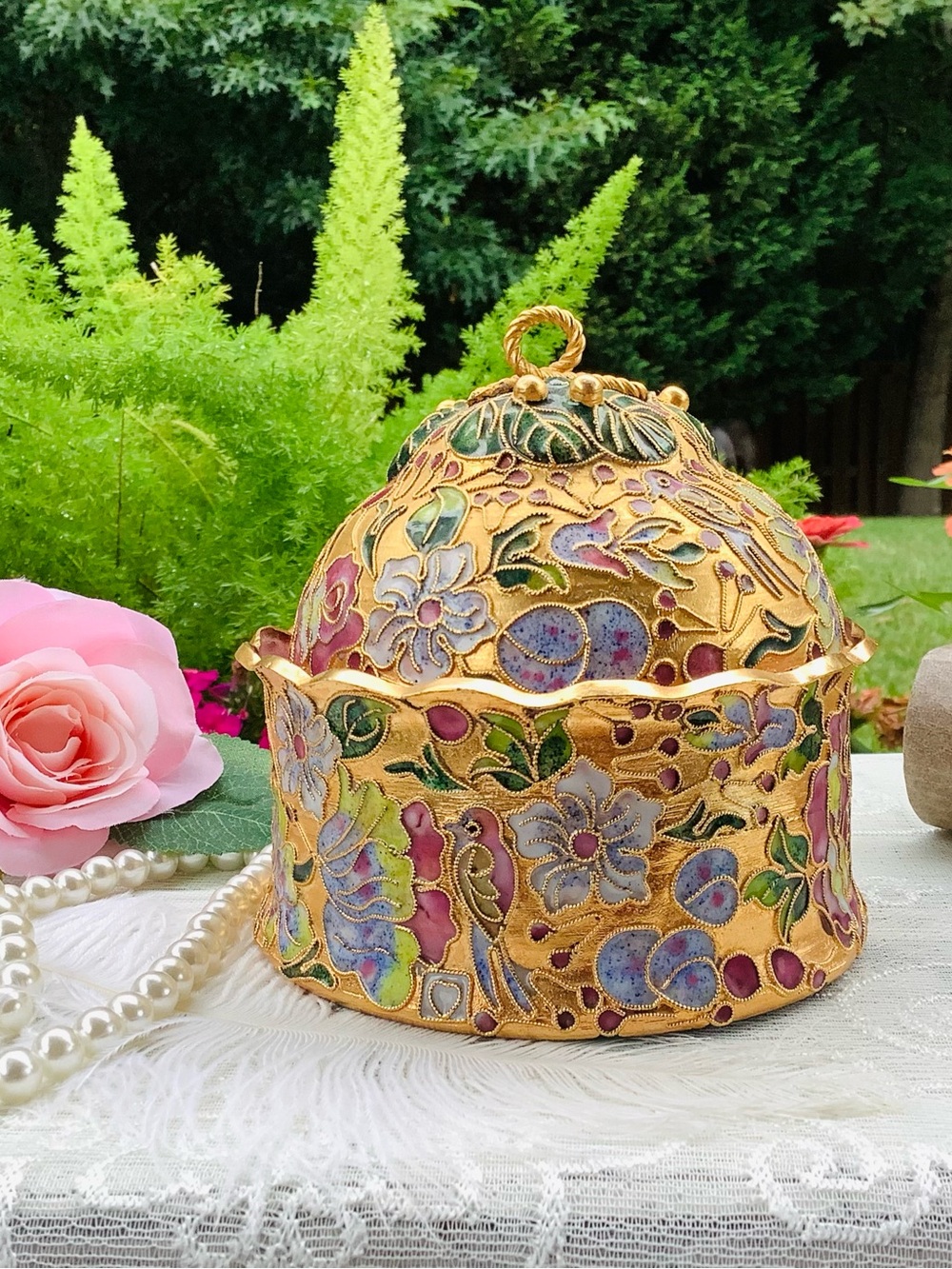 Musical Cloisonné Enamel Music Box